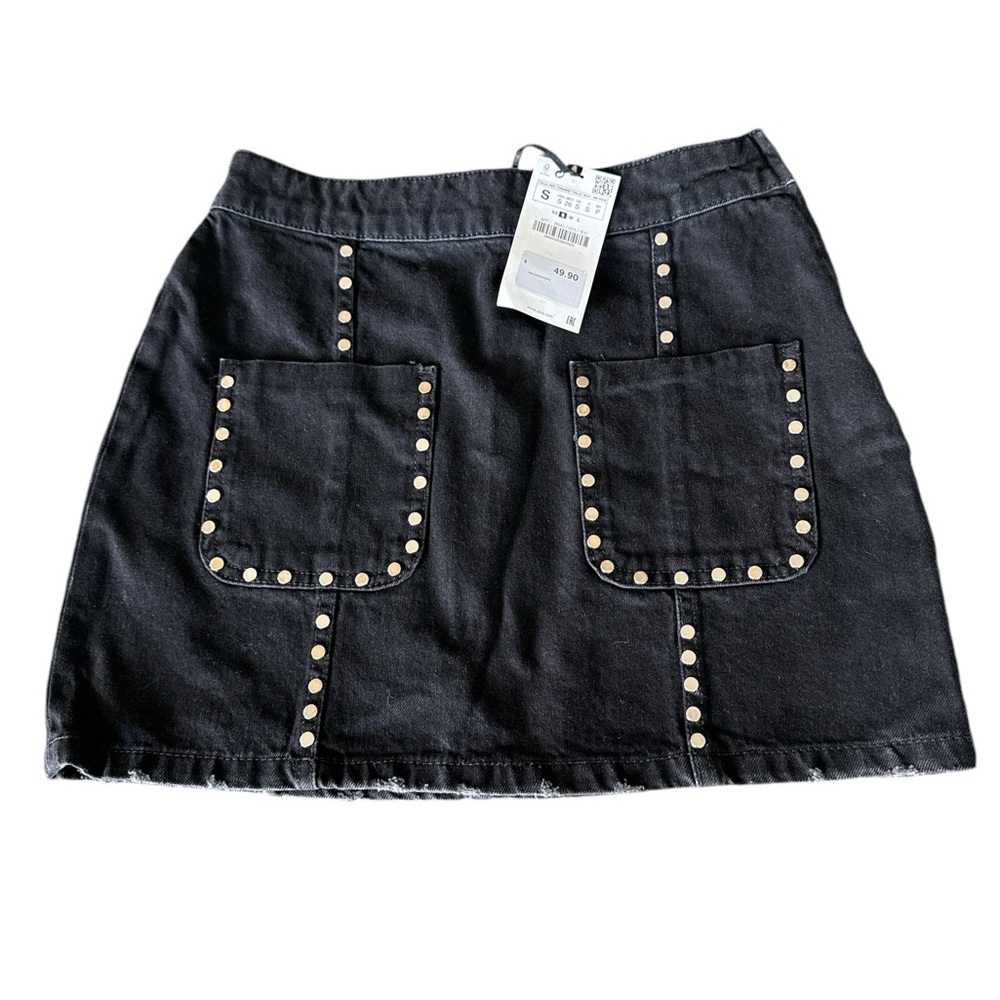 ZARA ROCKY MONI SKIRT IN  BLACK